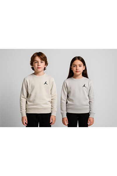 YusGos سويت شيرت قطني برقبة دائرية للجنسين (للأعمار من 3 إلى 15 سنة)