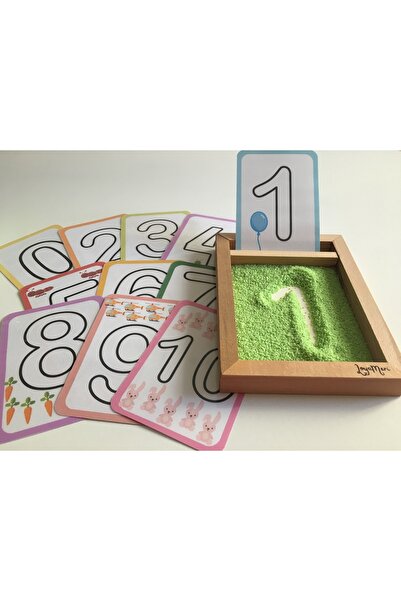Loyameri Kidsshop Sand Tray Numbers Set, Preschool, Special Education Activity, Activity