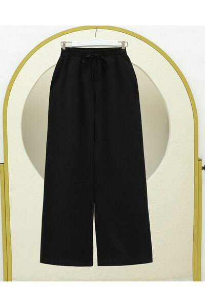 HİJABAYA Παντελόνι από ύφασμα μοντέρνο με ελαστική μέση και κορδόνια με φαρδι...