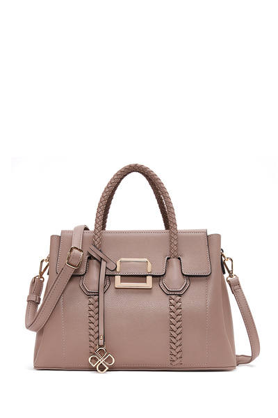 Derimod Kadın Vizon Uzun Askılı Örgü Detaylı Kol Çantası 25WBD2832FT