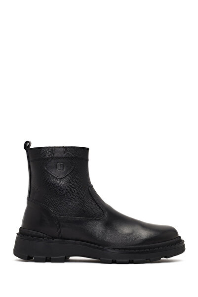 Derimod Erkek Siyah Fermuarlı Deri Casual Bot 25WFD681014