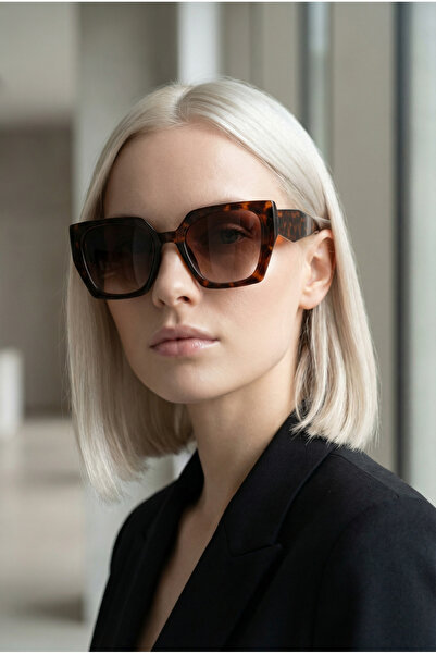 Mazzy مستطيل مربع النمر المرأة النظارات الشمسية