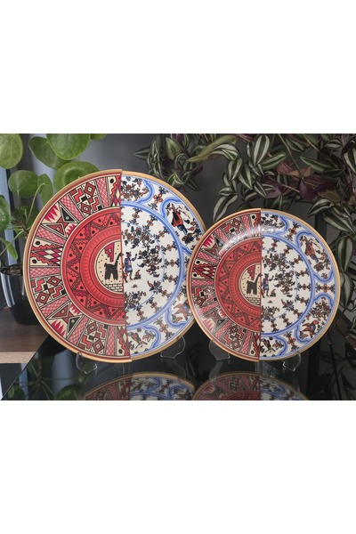 FERMATO طقم 12 قطعة من أطباق الكيك والتقديم من البورسلين لـ 6 أشخاص من سلسلة ...