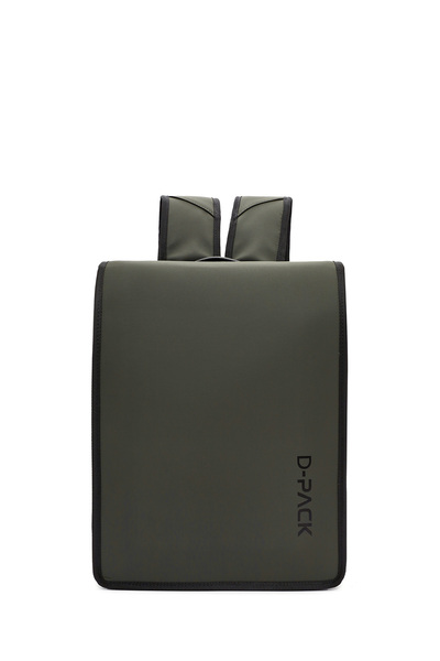 Derimod D-Pack Unisex Green Fabric Backpack 24Wbd30156F