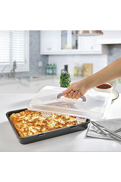 KDR Geniş Boy Dikdörtgen Kilitli Borcam Saklama Kabı,