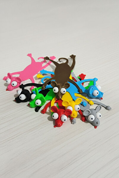 Figurova Sıkışmış Fare Kitap Ayracı Rastgele Farklı Renkler