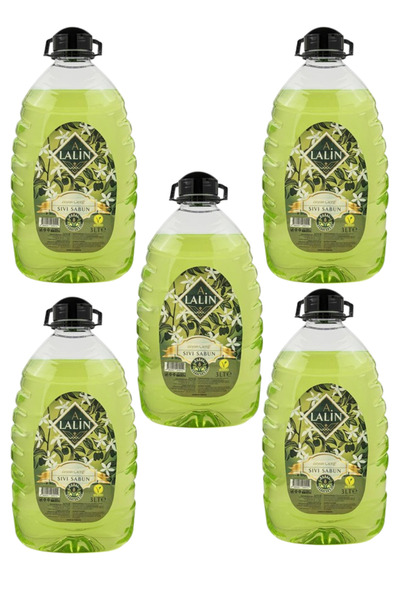 A LALİN Olive Blossom Liquid Soap 5 Pieces 3 Liters