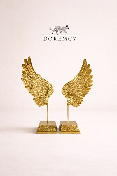 Doremcy İkili Polyester Kanat Biblo