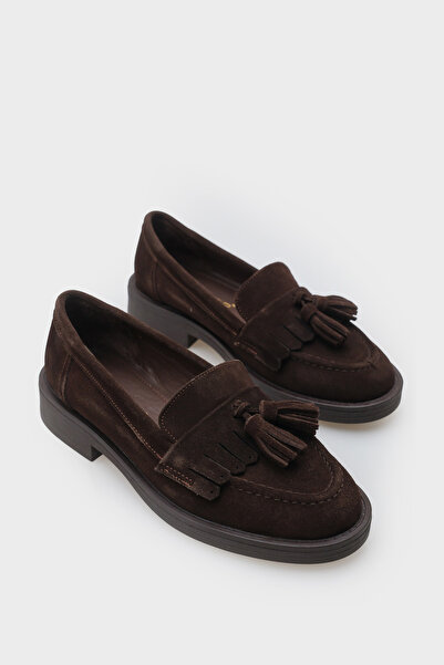 Capone Outfitters Tish Kadın Hakiki Süet Deri Loafer