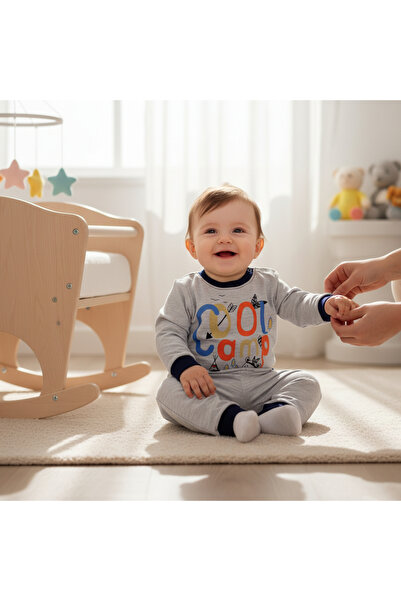 N@zence Cool Camp Baby Pajama Set - Cotton 2-Piece Long Sleeve Set