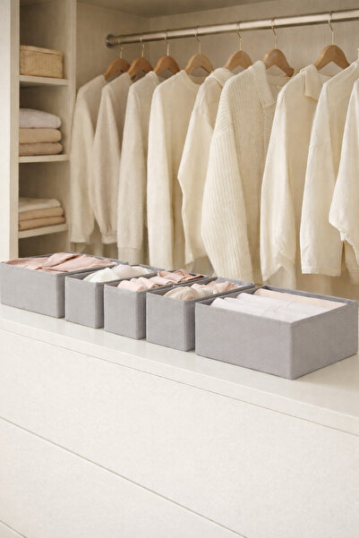 Genel Markalar 6'lı Gri Çekmece Içi Düzenleyici Organizer Set - Çok Amaçlı Do...