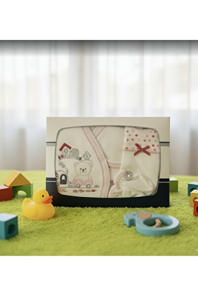 YusGos Organic 5 Piece Bear Teddy Bear Embroidered Hospital Discharge Set