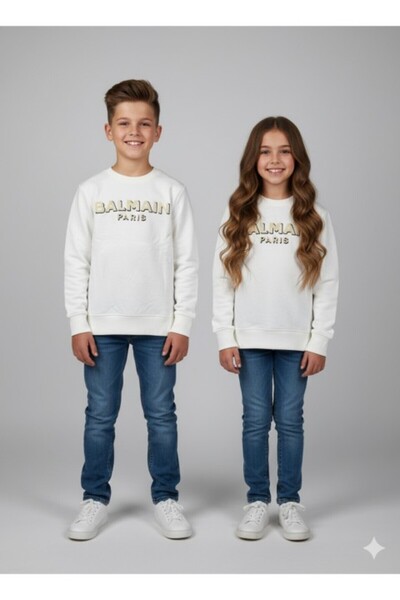 YusGos Φούτερ Unisex για κορίτσια/αγόρια από βαμβακερό λαιμόκοψη με τύπωμα (Η...