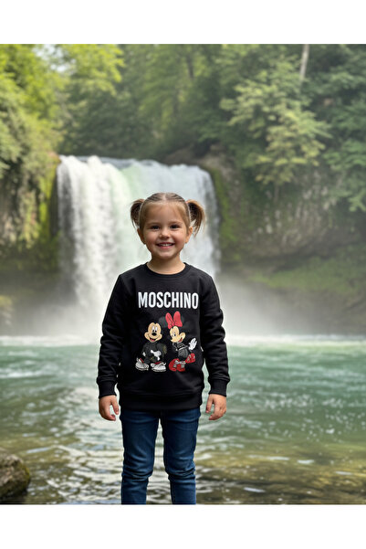 YusGos Unisex majica za dečake/djevojčice Moschino Mickey Mouse Štampano sa o...