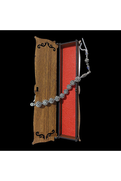 aytens Master Crafted Embroidered Zamak Zaza Prayer Beads - Special Design