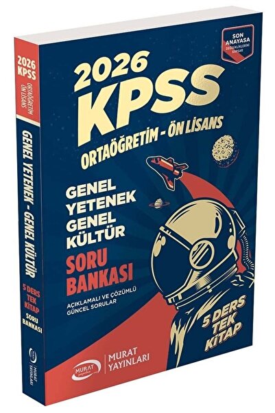 Murat Yayınları 1569 KPSS Ortaöğretim - Önlisans 5 Ders Tek Kitap