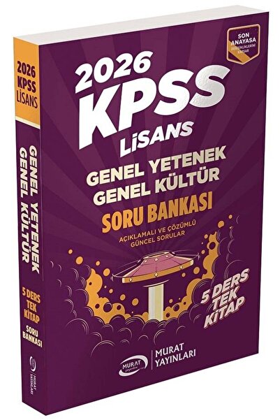 Murat Yayınları 1152 - KPSS GYGK Lisans 5 Ders Tek Kitap Soru Bankası