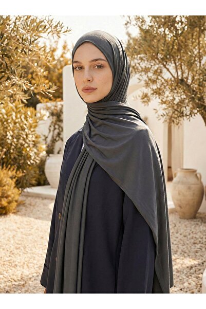 TUVA Premium Penye Şal- Antrasit - ST941-Tuva