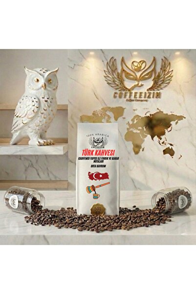 Coffee Nitelikli Türk Kahvesi Taş Değirmende İnce Öğütülmüş 500 Gr.