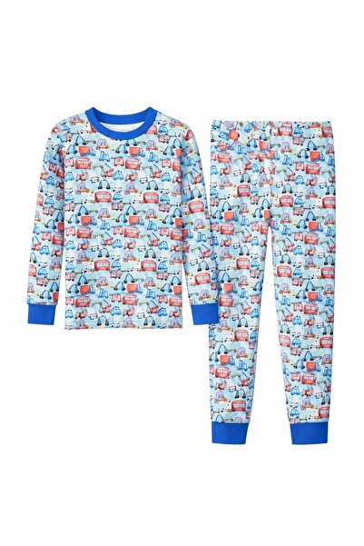 SeaBubbles Σετ Παιδικές Πιτζάμες με Αυτοκίνητο