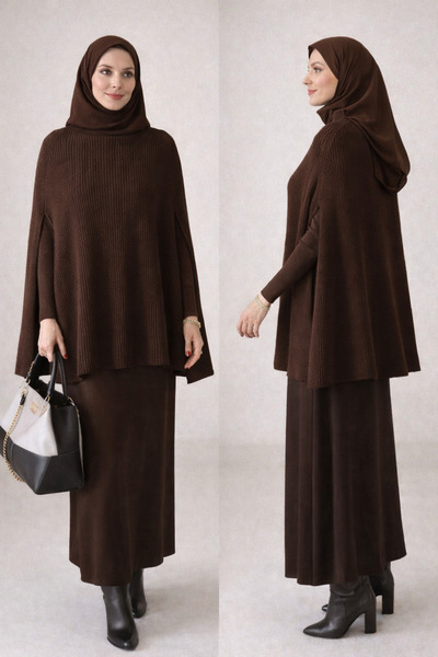 DESIGN AND ME TRİKO PANÇO KAZAK