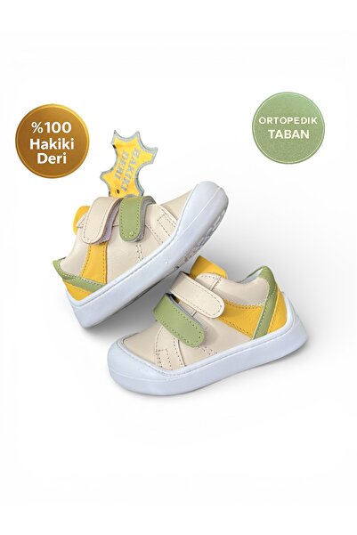 NİNO BEBE Nino Bebe Hakiki Deri Ortopedik Ilk Adım Bebek Ayakkabı