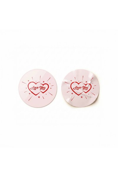 koliciabla 'Love You' Sticker Label (4X4Cm) - 54 Pieces |   A Romantic Touch for Gifts & Flowers