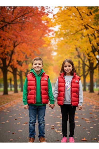 YusGos Unisex Baby Girl/Boy Inflatable Padded Vest with Pockets (2-15 Years)