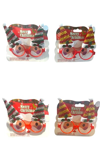 Yenigeldi 1 Adet Yılbaşı Eğlenceli Süslü Gözlük, Süs Gözlüğü, Rastgele Karışı...