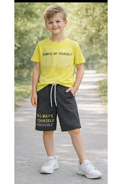 Elit Butik SET PANTALONI SCURTĂ CU DETALII DE BĂRBAȚI