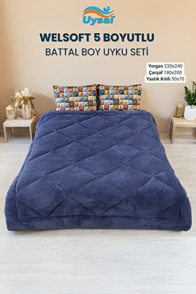 UYSAL WELSOFT 5 BOYUTLU BATTAL BOY UYKU SETİ 220x240
