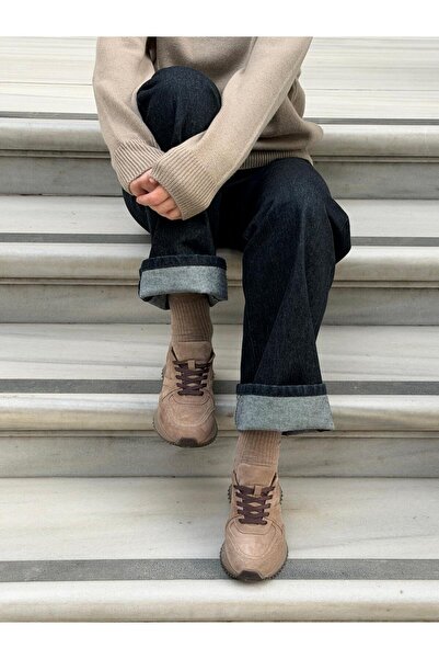 ESSO LA MİA حذاء رياضي نسائي من الجلد الطبيعي من ميلانا