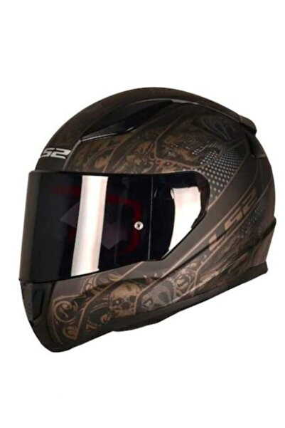 LS2 Rapıd 2 Crypt Mat Siyah Kask ( Siyah Beyaz Cam )