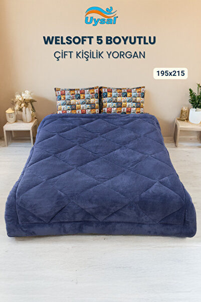 UYSAL WELSOFT 5 BOYUTLU ÇİFT KİŞİLİK YORGAN LACİVERT 195x215