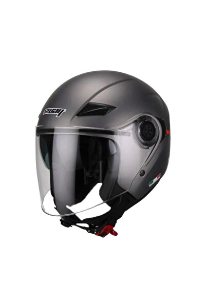 Sway Kask Sw-702b Mat Titanyum Gözlüklü