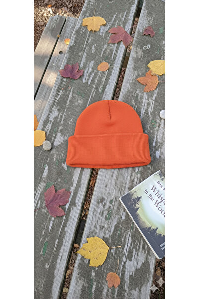 karanfil قبعة قابلة للطي للجنسين باللون البرتقالي