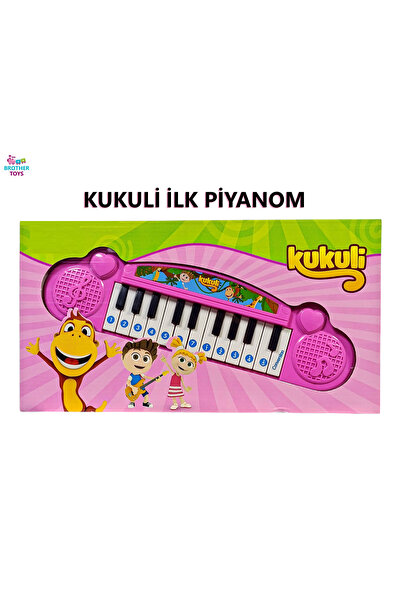 Brother Toys Kukuli İlk Elektronik Piyanom Pembe Oyuncak Piyano Kukuli Şarkıl...