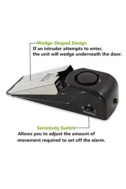 BLUE CORAL Door Stop Alarm 150 DB Anti-theft Burglar Stop System (2-PACK)