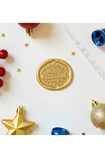 PRAG New Year's Themed Embossed Adhesive Seal Candle