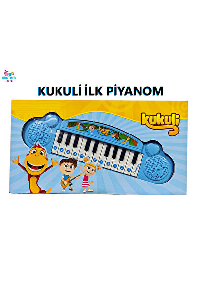 Brother Toys Kukuli İlk Elektronik Piyanom Mavi Oyuncak Piyano Kukuli Şarkılı...