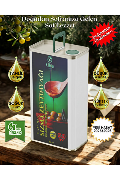 Ooliva Tirilye Olgun Hasat Soğuk Sıkım Premium Zeytinyağı 5 Lt (0.5 Asit)