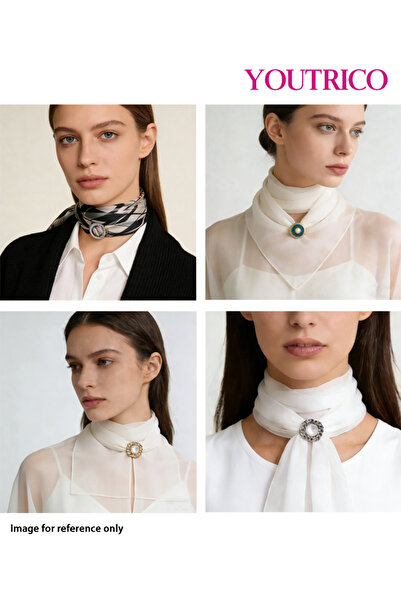 Youtrico 5 قطع من حلقات ربط الأوشحة على الطراز البريطاني - طقم وشاح وحجاب من ...