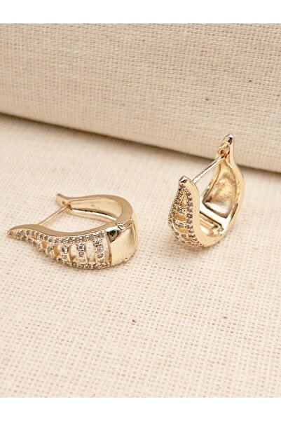 Siya Silver Özel Seri Zirkon Taşlı Su Damlası Çelik Küpe - Hediye Kutulu