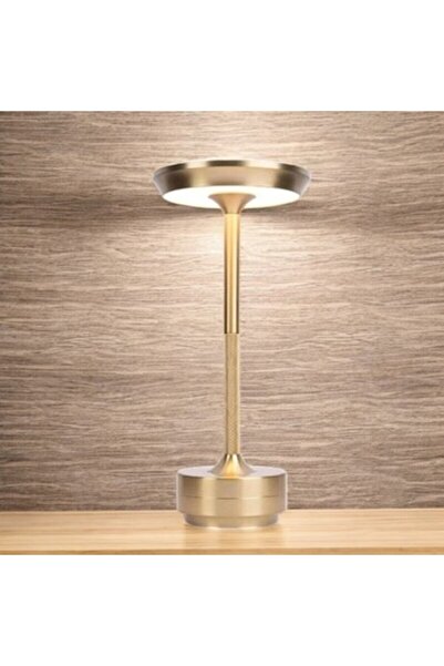 Cata CT-8438 TORONTO Şarjlı Masa Lambası 3 Renk Gold Kasa Düz Model (3000K - 4000K - 6500K) Dokunmatik