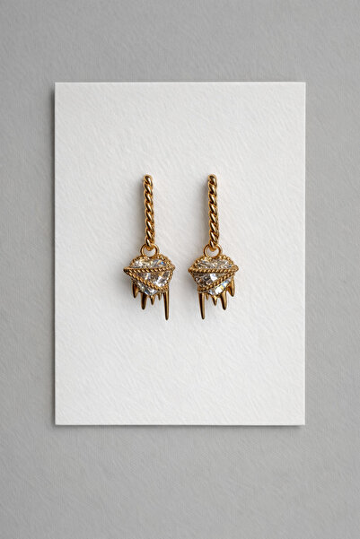 Owentis أقراط Esperanza من سلسلة باربي على شكل قلب من الفولاذ باللون الذهبي ا...