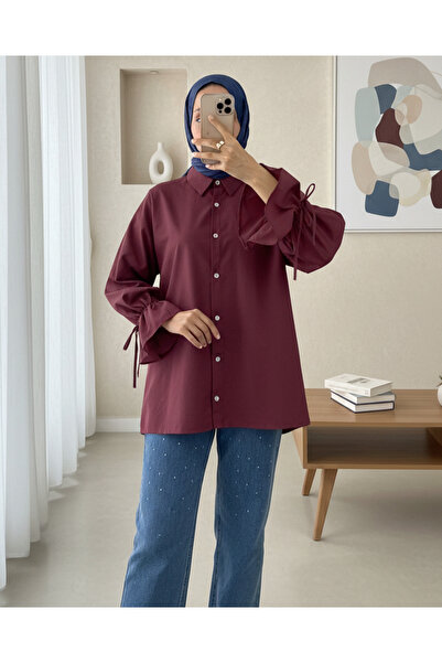 HİJABAYA Πουκάμισο με μαζεμένο μανίκι με πλισέ πίσω