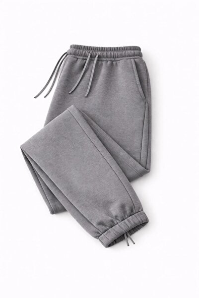 MARKATEM Pantaloni Joger cu talie elastică și cu șireturi, picior din cauciuc cu 3 fire, confortabil croială