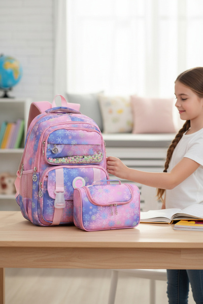 Kidessa Model 2055 Rucsac de prânz pentru școală primară pentru copii, cu spa...