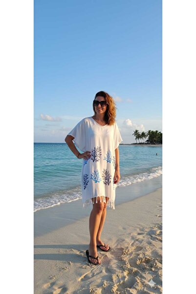 Nevin Acar ΜΕΓΑΛΟ ΜΕΓΕΘΟΣ ΜΠΛΕ ΚΟΡΑΛΙ ΦΟΡΕΜΑ