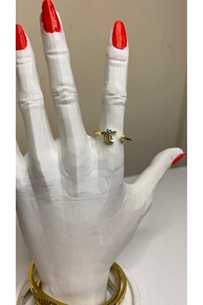 GAMZELİRENKLERİM خاتم بتصميم الفراشة والزوج الواحد مصنوع من الفولاذ مع حجر ال...